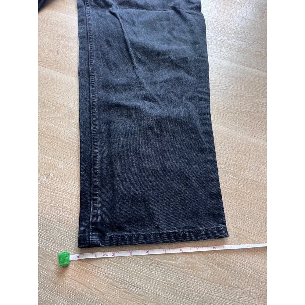 Levi's Loose Jeans Mens 44x32 Black Denim Cotton Dark Wash Mid Rise Dark Wash